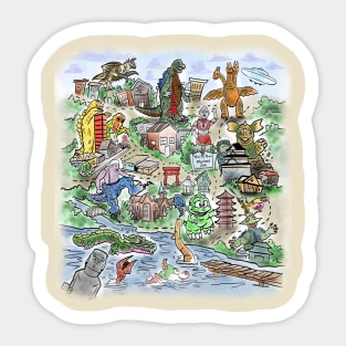 Welcome to Toku Toy Town! Sticker